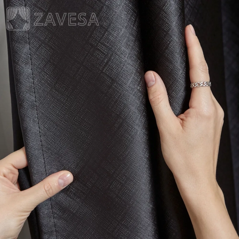 Комплект штор / Светонепроницаемые портьеры /Шторы для комнаты / шторы блэкаут 100% на шторной ленте 2 Черный Комплект штор / Светонепроницаемые портьеры /Шторы для комнаты / шторы блэкаут 100% на шторной ленте 2 Черный