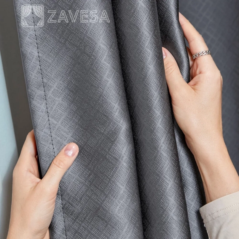 Комплект штор / Светонепроницаемые портьеры /Шторы для комнаты / шторы блэкаут 100% на шторной ленте 3 Серый Комплект штор / Светонепроницаемые портьеры /Шторы для комнаты / шторы блэкаут 100% на шторной ленте 3 Серый