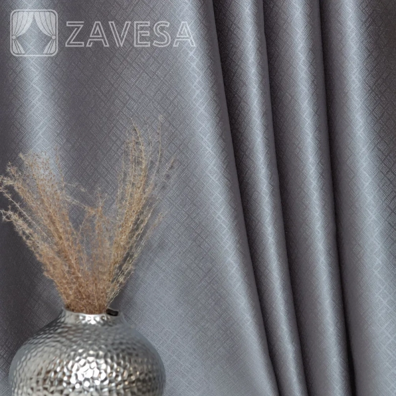 Комплект штор / Светонепроницаемые портьеры /Шторы для комнаты / шторы блэкаут 100% на шторной ленте 2 Серый Комплект штор / Светонепроницаемые портьеры /Шторы для комнаты / шторы блэкаут 100% на шторной ленте 2 Серый