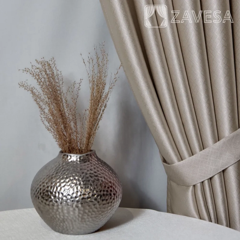 Комплект штор / Светонепроницаемые портьеры /Шторы для комнаты / шторы блэкаут 100% на шторной ленте 4 Кофе с молоком Комплект штор / Светонепроницаемые портьеры /Шторы для комнаты / шторы блэкаут 100% на шторной ленте 4 Кофе с молоком