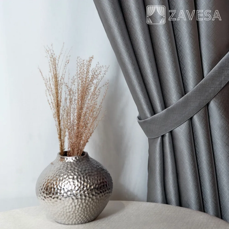 Комплект штор / Светонепроницаемые портьеры /Шторы для комнаты / шторы блэкаут 100% на шторной ленте 3 Серый Комплект штор / Светонепроницаемые портьеры /Шторы для комнаты / шторы блэкаут 100% на шторной ленте 3 Серый