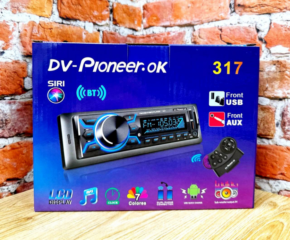 Магнитола  Dv-Pioneer.Ok 317