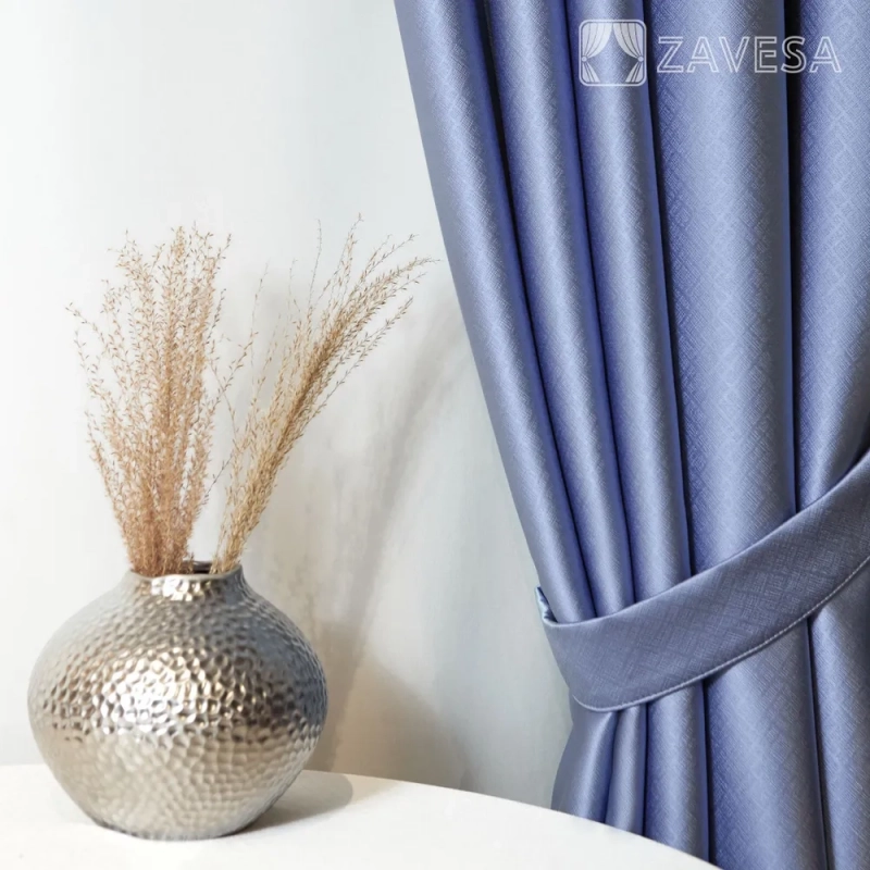 Комплект штор / Светонепроницаемые портьеры /Шторы для комнаты / шторы блэкаут 100% на шторной ленте 2 Голубой Комплект штор / Светонепроницаемые портьеры /Шторы для комнаты / шторы блэкаут 100% на шторной ленте 2 Голубой