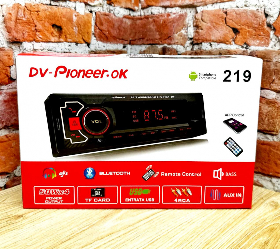 Магнитола  Dv-Pioneer.Ok 219