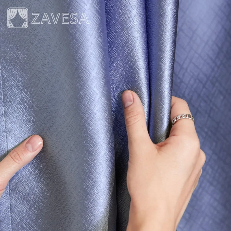 Комплект штор / Светонепроницаемые портьеры /Шторы для комнаты / шторы блэкаут 100% на шторной ленте Голубой Комплект штор / Светонепроницаемые портьеры /Шторы для комнаты / шторы блэкаут 100% на шторной ленте Голубой