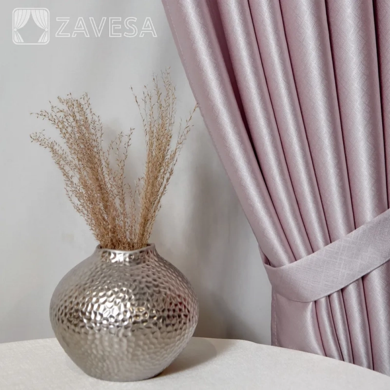 Комплект штор / Светонепроницаемые портьеры /Шторы для комнаты / шторы блэкаут 100% на шторной ленте 3 Розовый Комплект штор / Светонепроницаемые портьеры /Шторы для комнаты / шторы блэкаут 100% на шторной ленте 3 Розовый